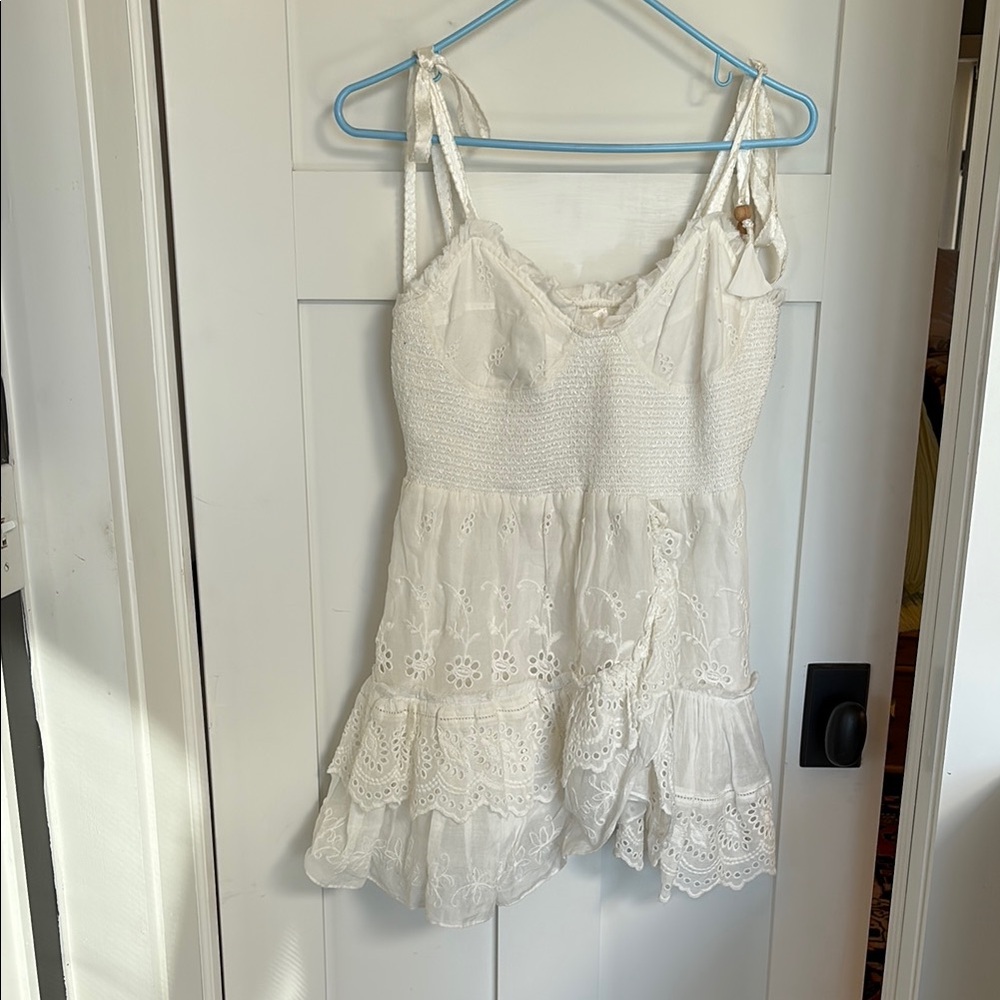 Love Shack Fancy Olani White Dress